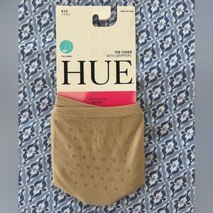 Hue Toe Cover with Grippers Half Socks for Loafer and Heels